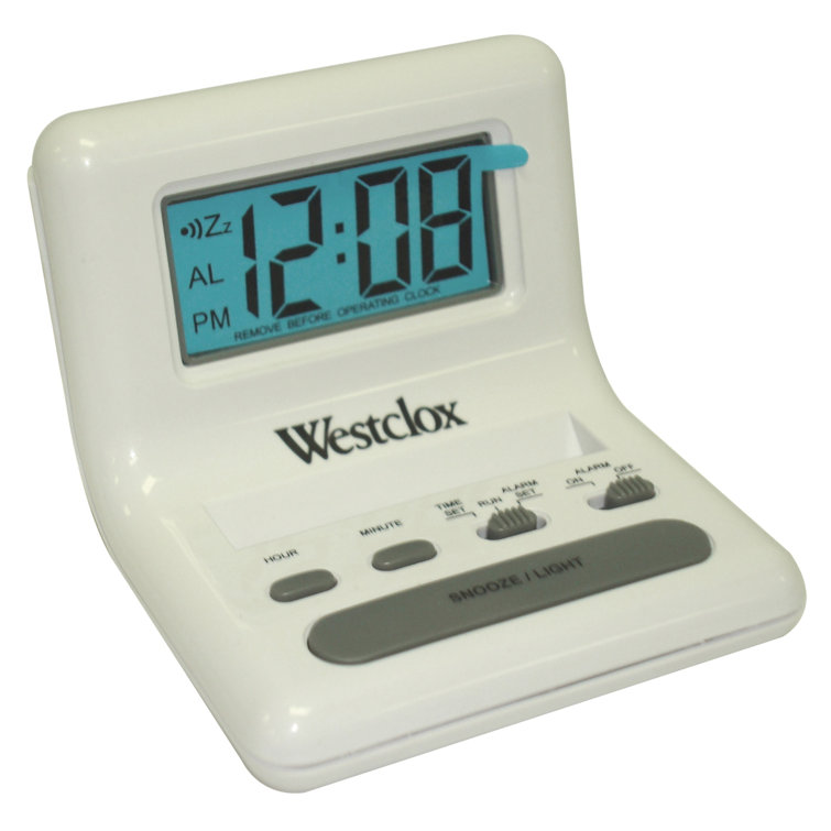 Westclox Modern & Contemporary Digital Bedside Digital LCD Alarm